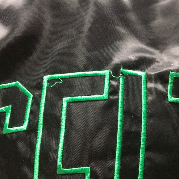 (VTG) Men’s M Majestic BOS Celtics Satin Jacket - Picture 8 of 8